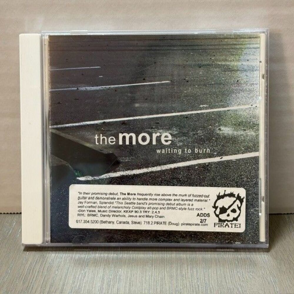 The More Waiting To Burn US Promotional CD EP 5 Tracks Pirate Records